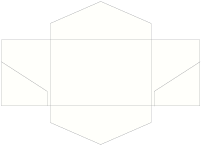 Eggshell White Pocket Invitation Style B3 (5 3/4 x 8 3/4) - 10/Pk