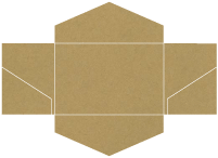 Natural Kraft Pocket Invitation Style B3 (5 3/4 x 8 3/4) - 10/Pk