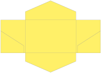 Factory Yellow Pocket Invitation Style B3 (5 3/4 x 8 3/4) - 10/Pk