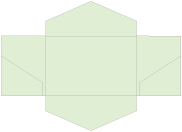 Green Tea Pocket Invitation Style B3 (5 3/4 x 8 3/4)10/Pk