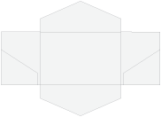 Soho Grey Pocket Invitation Style B3 (5 3/4 x 8 3/4)10/Pk