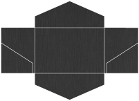 Eames Graphite (Textured) Pocket Invitation Style B3 (5 3/4 x 8 3/4)