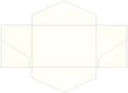 White Gold Pocket Invitation Style B3 (5 3/4 x 8 3/4)10/Pk