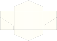 White Gold Pocket Invitation Style B3 (5 3/4 x 8 3/4) - 10/Pk