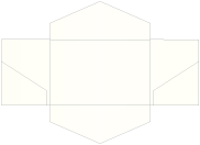 Pearlized White Pocket Invitation Style B3 (5 3/4 x 8 3/4)10/Pk