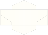 Pearlized White Pocket Invitation Style B3 (5 3/4 x 8 3/4) - 10/Pk