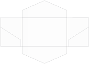 Crystal Pocket Invitation Style B3 (5 3/4 x 8 3/4)10/Pk