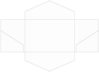 Crystal Pocket Invitation Style B3 (5 3/4 x 8 3/4) - 10/Pk