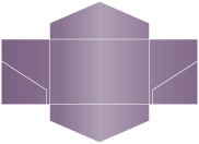Purple Pocket Invitation Style B3 (5 3/4 x 8 3/4)10/Pk