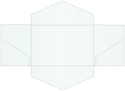 Metallic Aquamarine Pocket Invitation Style B3 (5 3/4 x 8 3/4)10/Pk