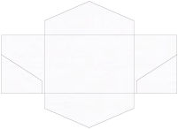 Linen Solar White Pocket Invitation Style B3 (5 3/4 x 8 3/4) - 10/Pk