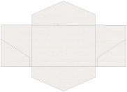 Linen Natural White Pocket Invitation Style B3 (5 3/4 x 8 3/4)10/Pk