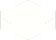 White Pearl Pocket Invitation Style B3 (5 3/4 x 8 3/4)10/Pk