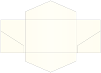 Natural White Pearl Linen Pocket Invitation Style B3 (5 3/4 x 8 3/4) - 10/Pk