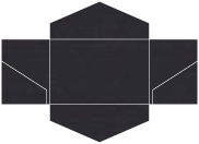 Linen Black Pocket Invitation Style B3 (5 3/4 x 8 3/4)10/Pk