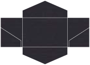 Linen Black Pocket Invitation Style B3 (5 3/4 x 8 3/4) 10/Pk