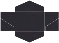 Linen Black Pocket Invitation Style B3 (5 3/4 x 8 3/4) - 10/Pk