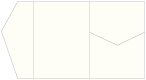 Textured Bianco Pocket Invitation Style B5 (5 1/4 x 7 1/4)10/Pk