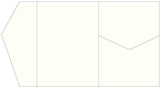 Textured Cream Pocket Invitation Style B5 (5 1/4 x 7 1/4)10/Pk