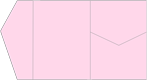 Pink Feather Pocket Invitation Style B5 (5 1/4 x 7 1/4)10/Pk