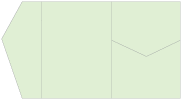 Green Tea Pocket Invitation Style B5 (5 1/4 x 7 1/4)