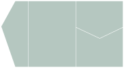 Dusk Blue Pocket Invitation Style B5 (5 1/4 x 7 1/4)