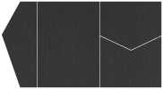 Eames Graphite (Textured) Pocket Invitation Style B5 (5 1/4 x 7 1/4)