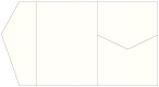 Pearlized White Pocket Invitation Style B5 (5 1/4 x 7 1/4)10/Pk