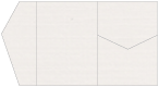 Linen Natural White Pocket Invitation Style B5 (5 1/4 x 7 1/4)10/Pk