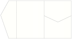 White Pearl Pocket Invitation Style B5 (5 1/4 x 7 1/4)10/Pk