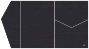 Linen Black Pocket Invitation Style B5 (5 1/4 x 7 1/4)