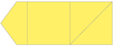 Factory Yellow Pocket Invitation Style B6 (6 1/8 x 6 1/8) - 10/Pk
