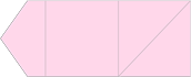 Pink Feather Pocket Invitation Style B6 (6 1/8 x 6 1/8)10/Pk