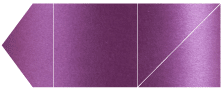 Purple Silk Pocket Invitation Style B6 (6 1/8 x 6 1/8) - 10/Pk