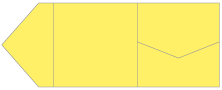 Factory Yellow Pocket Invitation Style B9 (6 1/4 x 6 1/4)