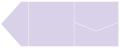 Purple Lace Pocket Invitation Style B9 (6 1/4 x 6 1/4)10/Pk