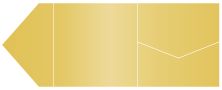 Gold Pocket Invitation Style B9 (6 1/4 x 6 1/4)