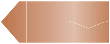 Copper Pocket Invitation Style B9 (6 1/4 x 6 1/4)
