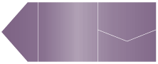 Metallic Purple Pocket Invitation Style B9 (6 1/4 x 6 1/4) - 10/Pk