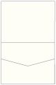 Eggshell White Pocket Invitation Style C1 (4 1/4 x 5 1/2) - 10/pk