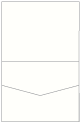 Eggshell White Pocket Invitation Style C1 (4 1/4 x 5 1/2) - 10/pk