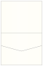Pearlized White Pocket Invitation Style C1 (4 1/2 x 5 1/2)10/Pk