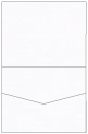 Linen Solar White Pocket Invitation Style C1 (4 1/4 x 5 1/2) 10/Pk