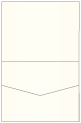 Linen Natural White Pearl Pocket Invitation Style C1 (4 1/4 x 5 1/2) 10/Pk