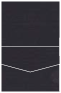 Linen Black Pocket Invitation Style C1 (4 1/2 x 5 1/2)10/Pk