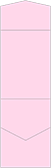 Pink Feather Pocket Invitation Style C2 (4 1/2 x 6 1/4)10/Pk