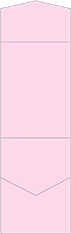 Pink Feather Pocket Invitation Style C2 (4 1/2 x 6 1/4)