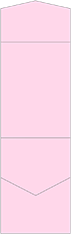 Pink Feather Pocket Invitation Style C2 (4 1/2 x 6 1/4) 10/Pk