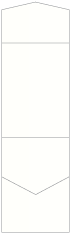 White Pearl Pocket Invitation Style C2 (4 1/2 x 6 1/4)