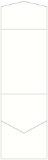 White Pearl Linen Pocket Invitation Style C2 (4 1/2 x 6 1/4) 10/Pk